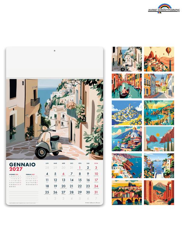 Pa030 Calendario Illustrato Emozioni 31X52,5 Cm