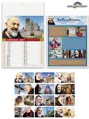 Pa100 Calendario Illustrato San Pio 30X47 Cm