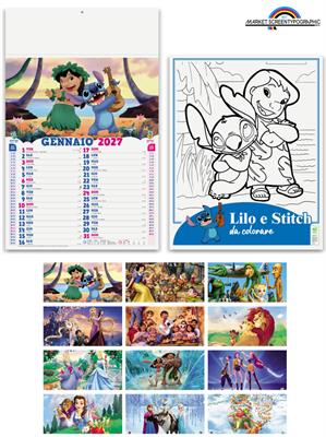 Pa105 Calendario Illustrato Favole 30X47 12 Fogli 70Gr