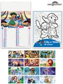 Pa105 Calendario Illustrato Favole 30X47 12 Fogli 70Gr