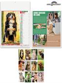 Pa108 Calendario Illustrato Cani E Gatti 30X47 12 Fogli 70Gr