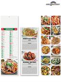 Pa187 Calendario Silhouette Gastronomia 14X47 Cm