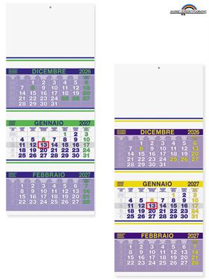 Pa500 Calendario Olandese Trio Fluo 33X79