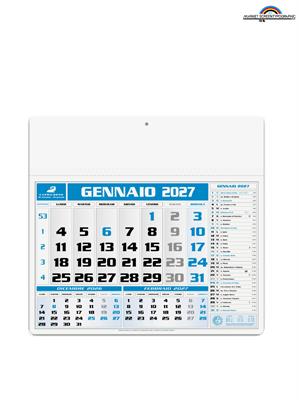 Pa560 Calendario Americano Cm.43x41 Blu