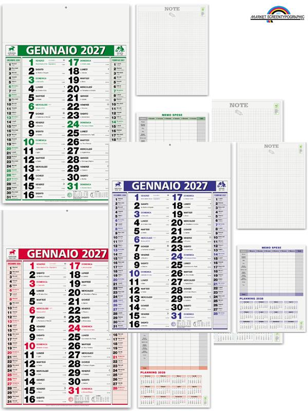 Pa646 Calendario Olandese Elegant 30X47 12 Fogli 70Gr