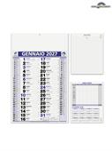 Pa646 Calendario Olandese Elegant Blu 29X47 12 Fogli