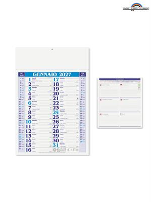 Pa650 Calendario Olandese Medio Blu Cm 29X42,512 Conf 100Pz