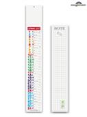 Pa677 Calendario Silhouette Multicolor 7X47 Cm 70Gr