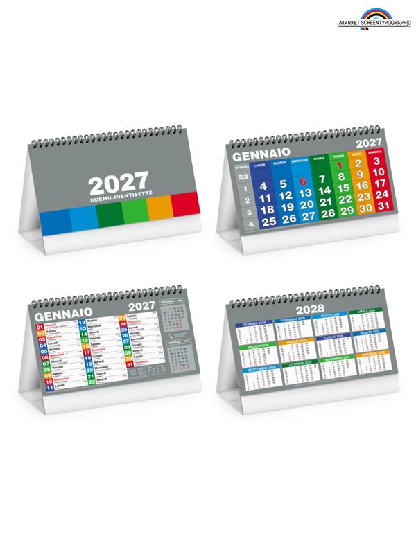 Pa703 Calendario Block Da Tavolo 19X14,5 Cm 13 Fogli 90Gr