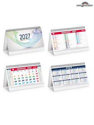Pa705 Calendario Tavolo Color Mix Cm 19X14,5 13 Fogli 90Gr