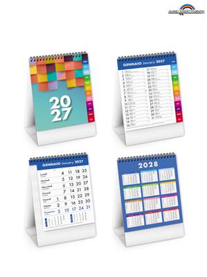 Pa742 Calendario Da Tavolo Spiralato Tall Table 12,5X19 Cm