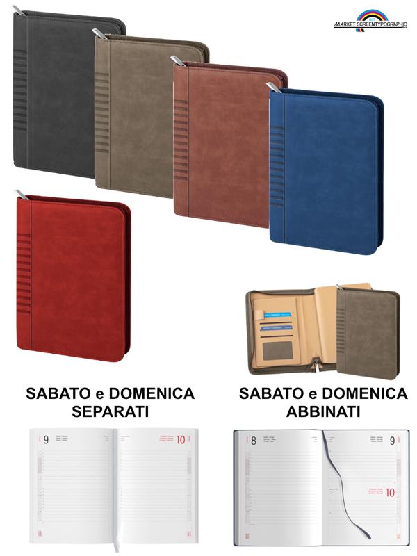 Pb026 Agenda Borsello Con Astuccio E Interni S/D/S S/D/A