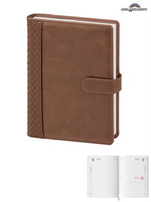 Pb105 Agenda Portafoglio Cm.15x21 Sab/Dom/Abbinato Cuoio