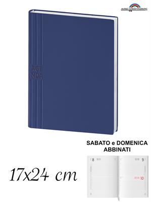Pb207 Agenda Giornaliera 17X24 Cm Blu