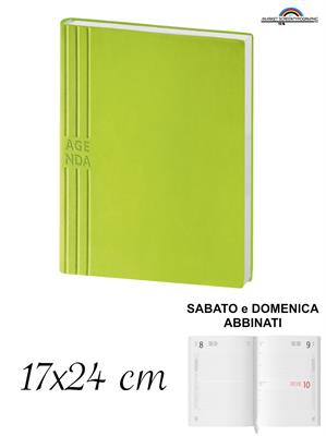 Pb207 Agenda Giornaliera 17X24 Cm Verde Lime