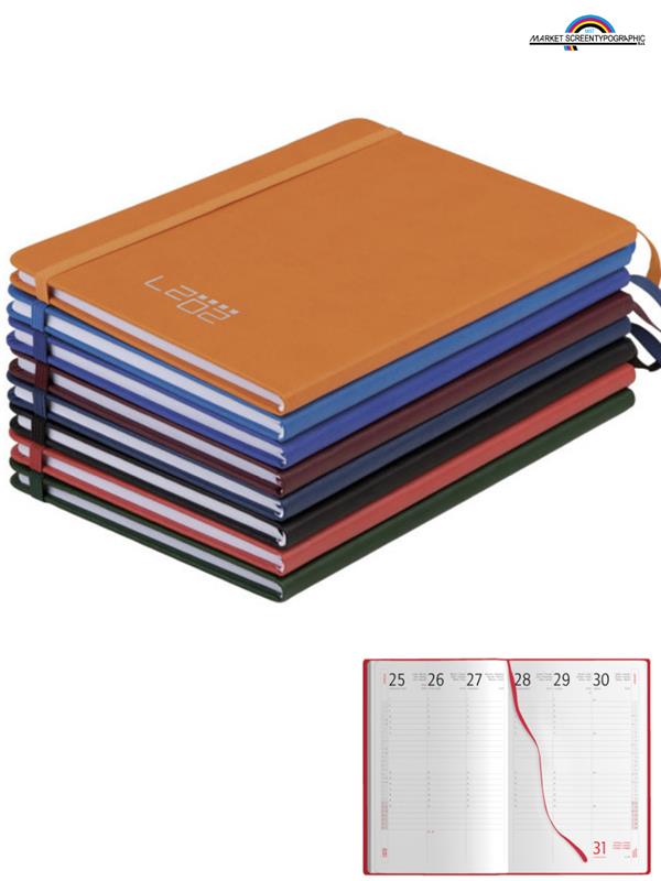 Agenda Settimanale In Ecopelle Con Elastico 15x21 PB284