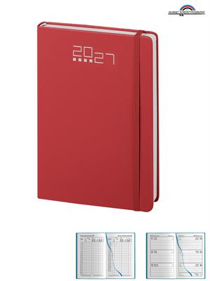Pb287 Agenda Settimanale Tascabile Cm.9X14 Rosso