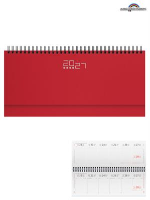 Pb489 Planning Settimanale 30X14 Rosso