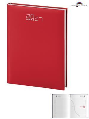 Pb512 Maxi Agenda Giornaliera 17X24 Rosso