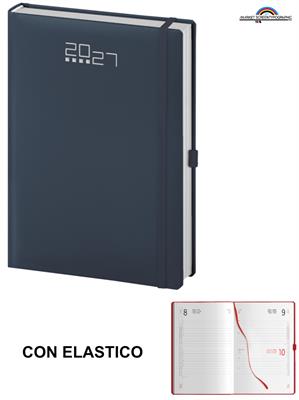 Pb528 Agenda Giornaliera Blu14X21 Con Elastico S/D/A