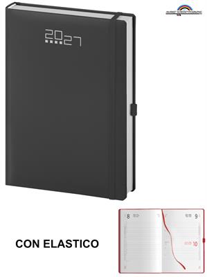 Pb528 Agenda Giornaliera Nero 14X21 Con Elastico S/D/A