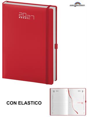 Pb528 Agenda Giornaliera Rosso 14X21 Con Elastico S/D/A