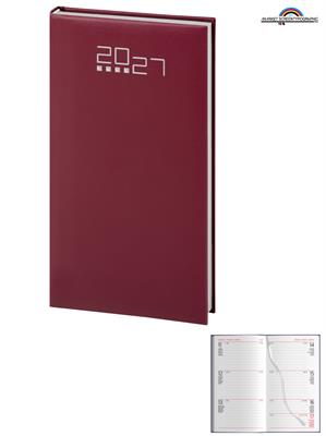 Pb550 Agenda Settimanale Bordeaux 132 Pagine 8X15