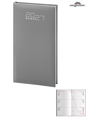 Pb550 Agenda Settimanale Grigio 132 Pagine 8X15
