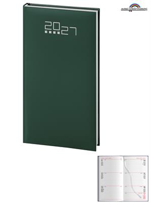 Pb550 Agenda Settimanale Verde 132 Pagine 8X15