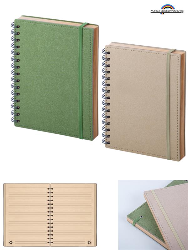Notes Pendant carta riciclata a righe 14,5x21 PB583