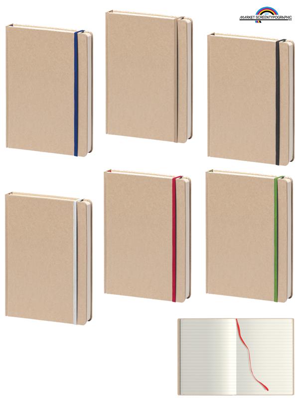 Pb589 Notes Carta Kraft 14X21 160 Pagine A Righe Con Elastic