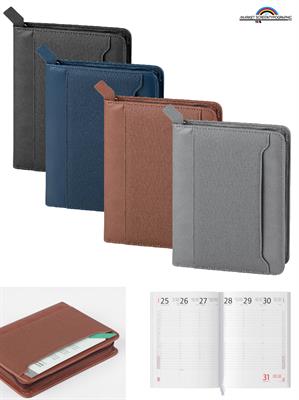 Pb069SET Agenda Settimanale 17X24 Con Cerniera e Tasca