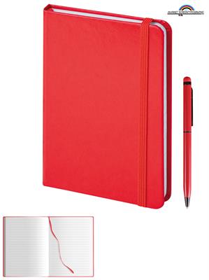 PB599 Parure Notes Con Penna 14x21 Rosso