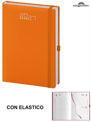 Pb528 Agenda Giornaliera Arancione 14X21 Con Elastico S/D/A