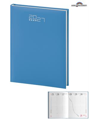 PB538 Agenda Settimanale 132 pag. 15x21 Azzurro