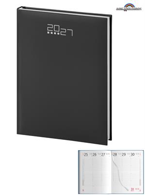 PB538 Agenda Settimanale 132 pag. 15x21 Nero