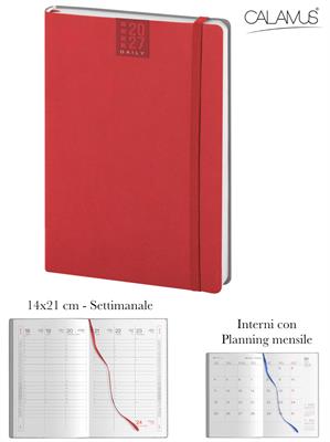 CL355 Agenda CALAMUS Settimanale Termov. 14x21 Rosso