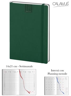 CL355 Agenda CALAMUS Settimanale Termov. 14x21 Verde