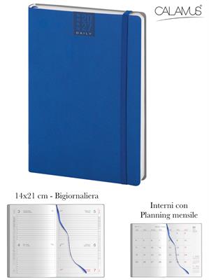 CL356 Agenda CALAMUS Bigiornaliera Termov. 14x21 Blu