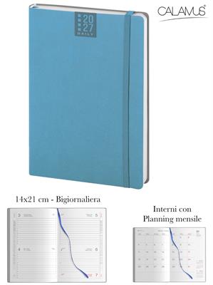 CL356 Agenda CALAMUS Bigiornaliera Termov. 14x21 Celeste