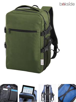 BK526 Zaino Bakside Cabin Size PC bag 40x25x20cm Verd Milit