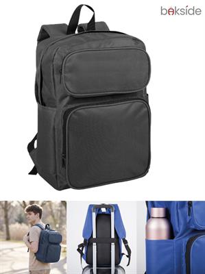 Zaino Flux 2 tasche esterne PC bag BAKSIDE BK525 Nero