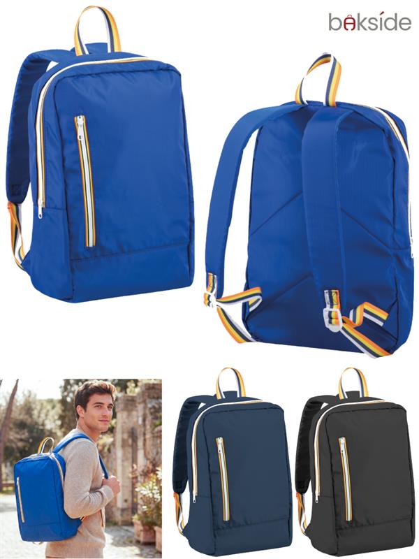 Zaino Trendy In Nylon Con Zip BAKSIDE BK497
