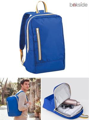 BK497 Zaino Trendy In Nylon Con Zip BAKSIDE Royal