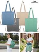 Borsa Shopper/Zaino Cotone Riciclato Doppia Corda PG178