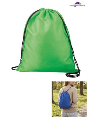 PG481 Zaino Entry In Nylon Doppia Corda Verde Lime