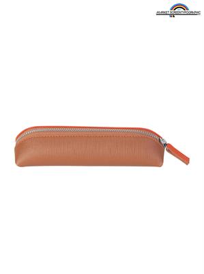 Ca083 Penholder Astuccio Penne In Poliuretano Marrone