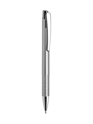 Pd348 Penna A Sfera Silver Meccanismo A Scatto Refil Nero