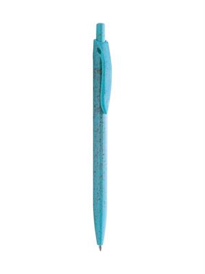 Pd491 Penna Sfera Wheat A Scatto H. 14 Cm Azzurro Refill NE