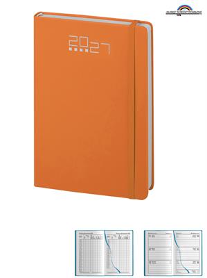 Pb287 Agenda Settimanale Tascabile Cm.9X14 Arancio